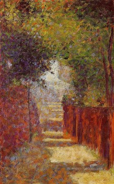 Georges Seurat œuvres - rue st vincent au printemps 1884